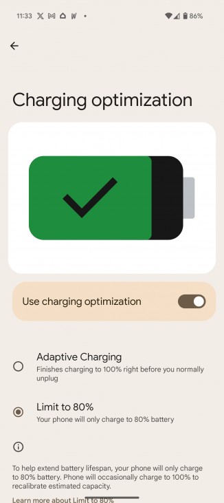 Enabling the battery charge limit and bypass